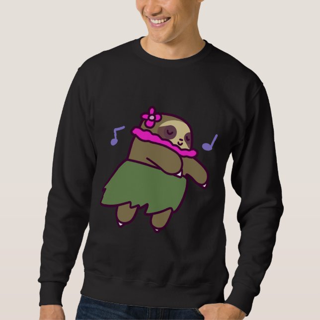 Cute Hula Sloth Sweatshirt (Front)