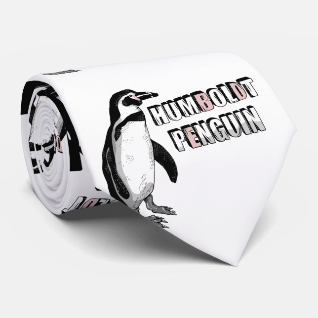 Cute Humboldt penguin Tie (Rolled)