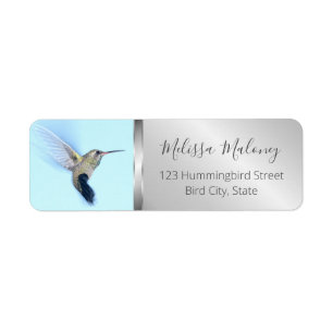 Cute Hummingbird Return Address Label