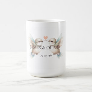 Cute Hummingbird Wedding Couple Coffee Mug