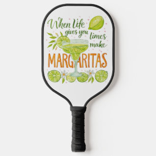 CUTE HUMOROUS MARGARITA THEMED SAYING PICKLEBALL PADDLE