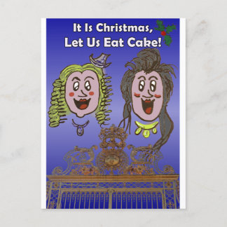 Cute, Humorous VersailleCartoon Christmas Postcard
