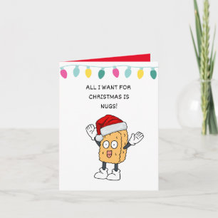 cute humour cartoon punny pun christmas custom card