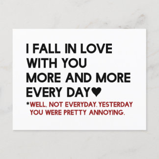 Cute Humourous Funny Valentine's Day Gift Card
