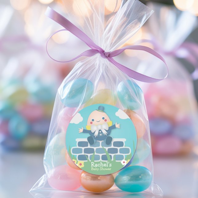 Cute Humpty Dumpty Baby Shower Stickers (Creator Uploaded)