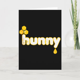 Cute Hunny Halloween Funny Dripping Honey And A Be Card