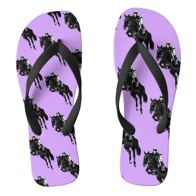 Cute Hunter Jumper Horse Thongs (Footbed)