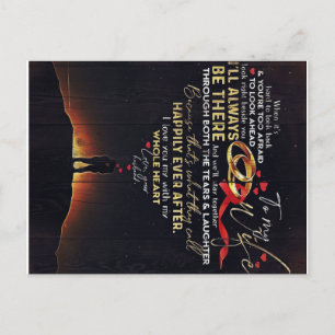 Cute Husband To My Wife Gift, Family Gift, Postcard