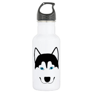 Cute Husky dog breed image 532 Ml Water Bottle