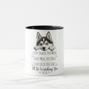 Cute Husky Dog Funny Custom Mug