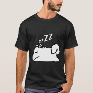 Cute Husky Dog Puppy Sleeping T-Shirt