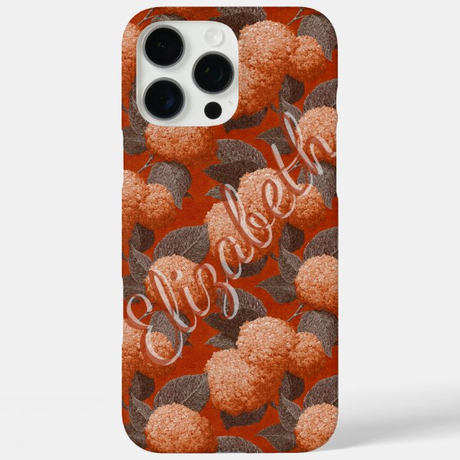 Cute hydrangeans Custom Iphone Case For Her (Back)