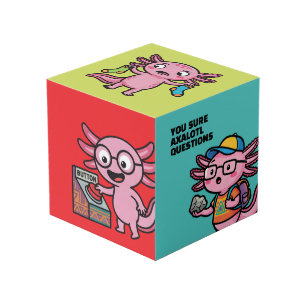 Cute I Axolotl Questions aztec Oh No red button Cube