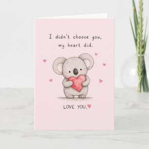 Cute I didn't Choose You Greeting Card
