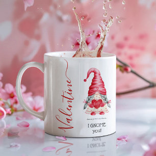 Cute I Girl GNOME you Valentines Day Coffee Mug