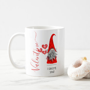 Cute I GNOME you Valentines Day Coffee Mug
