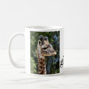 Cute, i heart giraffes, w photos of mum & baby coffee mug