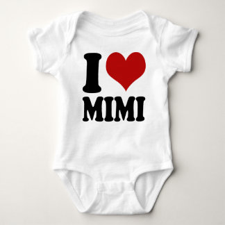 Cute I Heart Mimi Baby Bodysuit