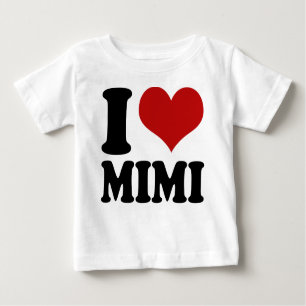 Cute I Heart Mimi Baby T-Shirt
