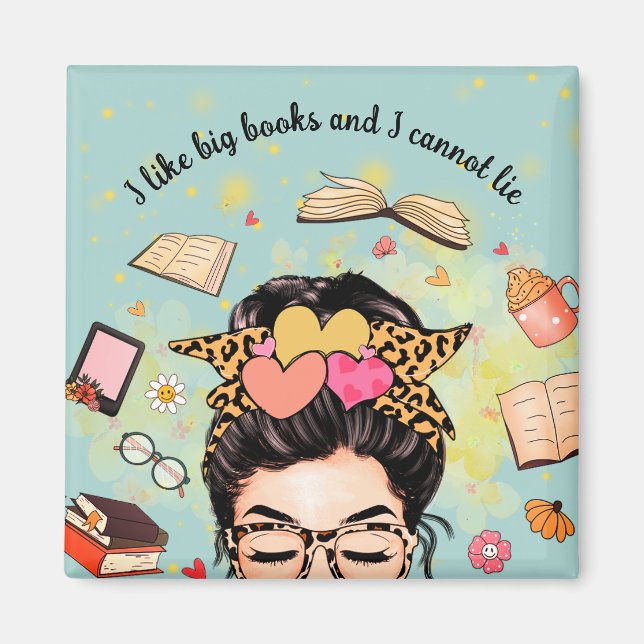 Cute I Like Big Books  Magnet (Front)
