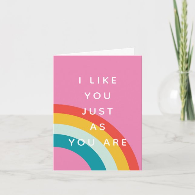 Cute I Like You Card (Front)