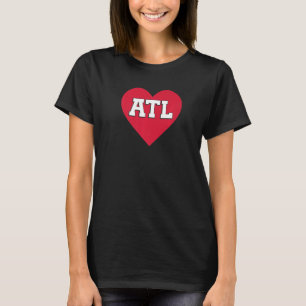 Cute I Love Atlanta Heart Atl Football T-Shirt