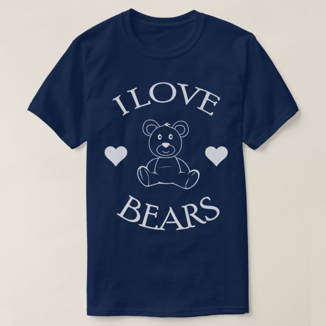 Cute I Love Bears Gifts Bear Lover Premium581  T-Shirt (Design Front)