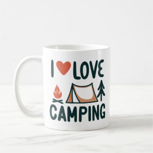 Cute I Love Camping Coffee Mug