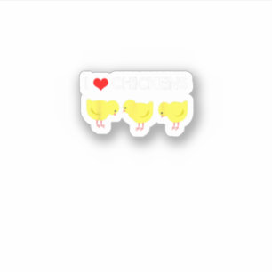 Cute I Love Chickens Design Funny Chicken Lover