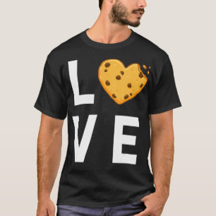 Cute I Love Chocolate Chip Cookies  T-Shirt