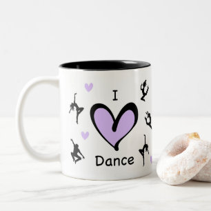 Cute I Love Dance Mug