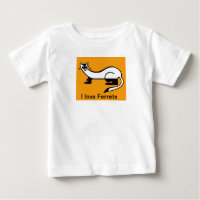 Cute I love FERRETS -Animal graphic -