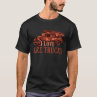 Cute I Love Fire Trucks Future Firefighter Fireman