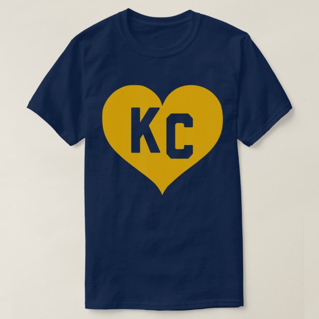 Cute I Love Kansas City Heart KC T-Shirt (Design Front)