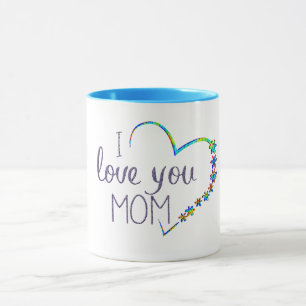 cute i love mum mother's day coffee mug gift