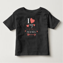 Cute I love My Beautiful Mama Baby T-Shirt