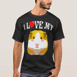 Cute I Love My Guinea Pig Premium _1  T-Shirt