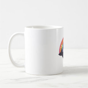 Cute I Love Orcas Rainbow Coffee Mug