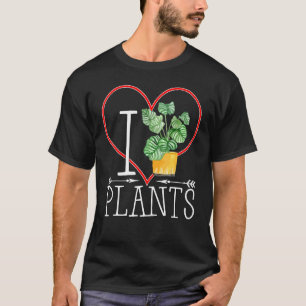 Cute I Love Plants I Love Gardening Mum Dad Kids T-Shirt