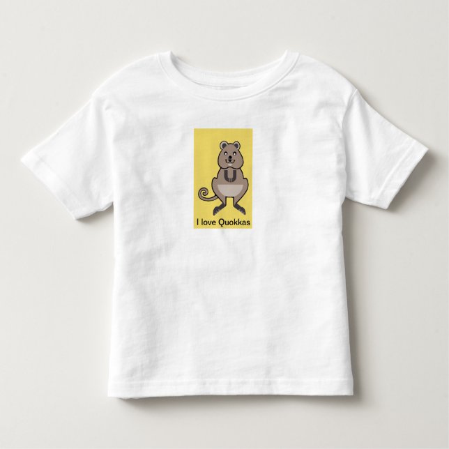 Cute - I love QUOKKAS - Australia  - Nature Toddler T-Shirt (Front)