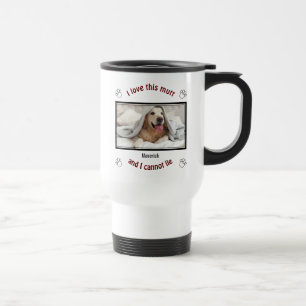 Cute I LOVE THIS MUTT   Personalised Dog Lover Travel Mug