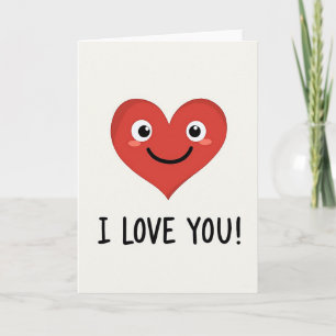 Cute I Love You Card