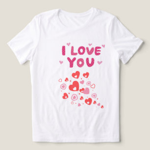 Cute I love you heart t-shirt Tri-Blend Shirt