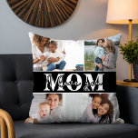 Cute I LOVE YOU MOM Mother's Day Photo Cushion<br><div class="desc">Cute I Love You Mum Mother's Day Photo Throw Pillow features four of your favourite photos with the text "I love you Mum" in modern white typography. Designed by ©Evco Studio www.zazzle.com/store/evcostudio</div>