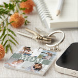 Cute I LOVE YOU MOM Mother's Day Photo Key Ring<br><div class="desc">Cute I Love You Mum Mother's Day Photo Keychain features four of your favourite photos with the text "I love you Mum" in modern white typography. Designed by ©Evco Studio www.zazzle.com/store/evcostudio</div>