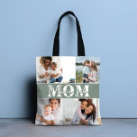 Cute I LOVE YOU MOM Mother's Day Photo Tote Bag<br><div class="desc">Cute I Love You Mum Mother's Day Photo Tote Bag features four of your favourite photos with the text "I love you Mum" in modern white typography. Designed by ©Evco Studio www.zazzle.com/store/evcostudio</div>
