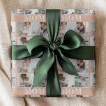 Cute I LOVE YOU MOM Mother's Day Photo  Wrapping Paper<br><div class="desc">Cute I Love You Mum Mother's Day Photo Wrapping Paper Gift Wrap features four of your favourite photos with the text "I love you Mum" in modern white typography. Designed by ©Evco Studio www.zazzle.com/store/evcostudio</div>
