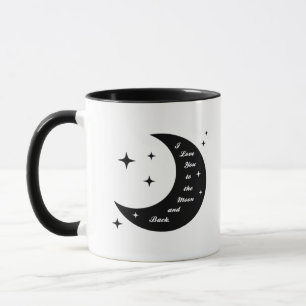 Cute I Love You To The Moon And Back Whimsical Sty Mug