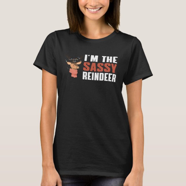 Cute I m Reindeer T-Shirt (Front)