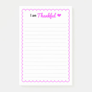 Cute “I’m Thankful” - Gratitude Post-it Notes